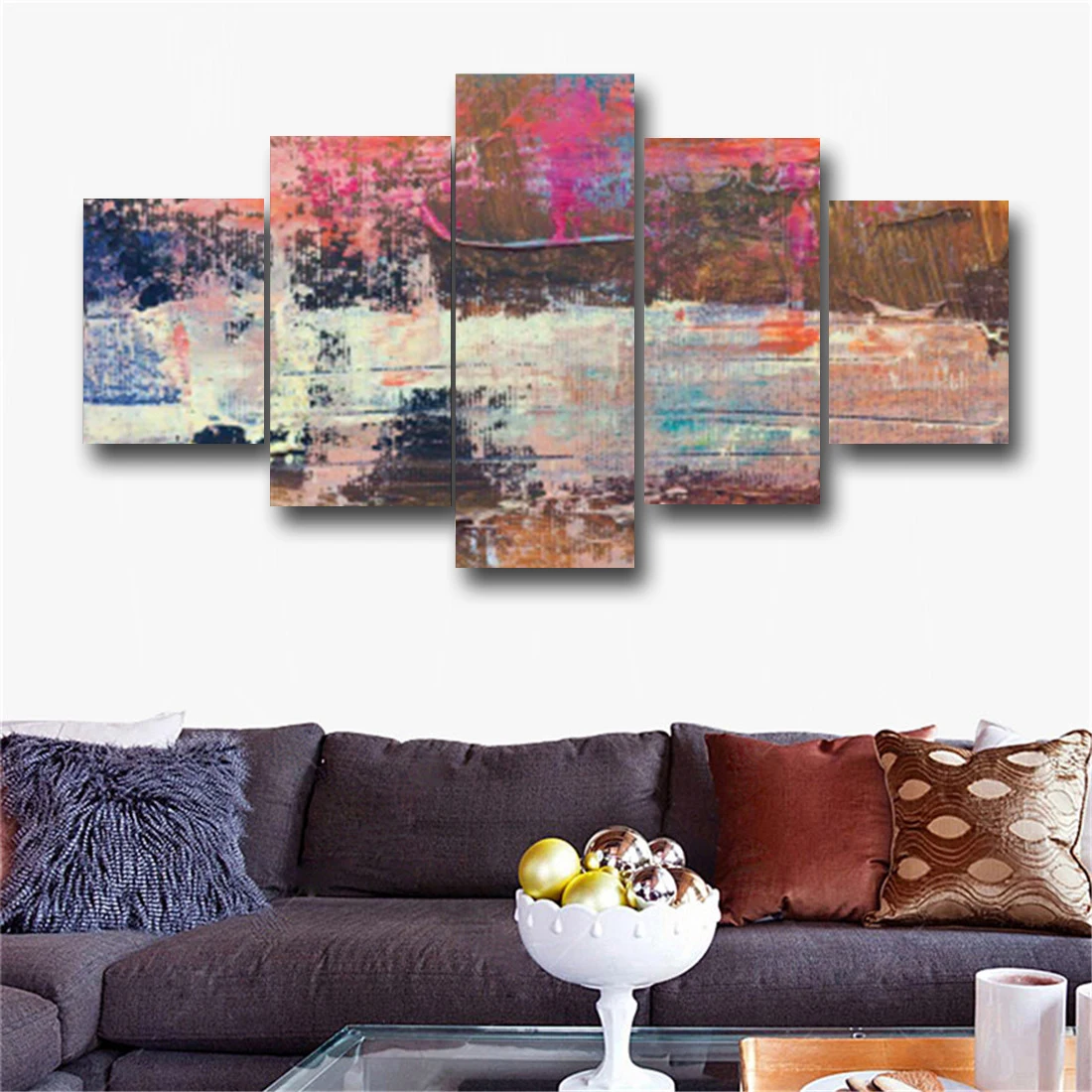 Абстрактный Краски покрытие пейзажем 5 шт./компл. художественные масляные ing на