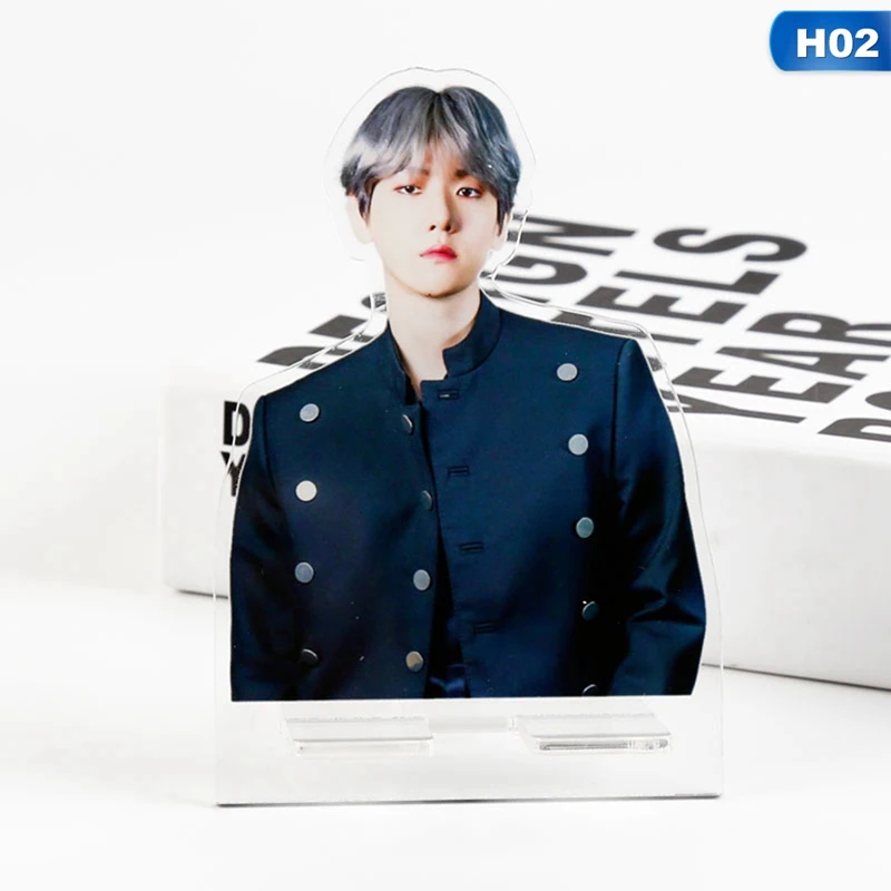 02 K-pop Star EXO baekhyun SEHUN CHANYEOL SUHO акриловая подставка для фигурок коллекция подарочный канцелярский набор - Цвет: 02