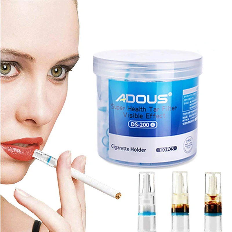100 шт. одноразовые фильтр для курения трубочный табак сигареты Уменьшить Тар