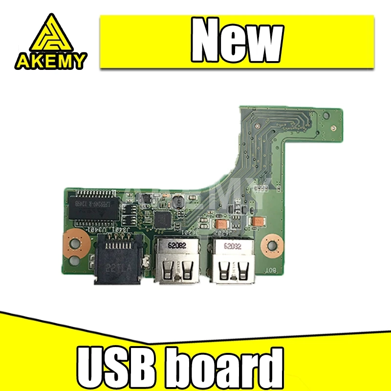 Для ASUS N73 N73S N73SV N73SM N73J N73JQ N73JF N73JN N73JG PRO7BS Audio IO USB board 60 N1RLA1000|Компьютерные кабели и