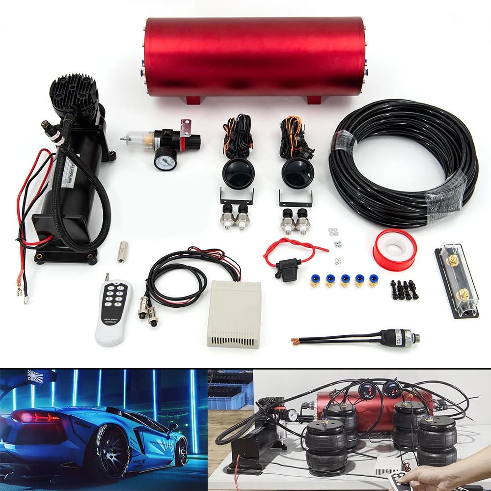 +2 Pcs Dual Air Pressure Gauge