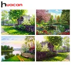 Наборы для алмазной мозаики Huacan Вышивка крестом дом 5D алмазная живопись пейзаж природа модульные Картины домашний декор