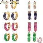 Aide 925 Французский стерлингового серебра микро проложить круглый фианит серьги для любит пары украшения для свадьбы подарок для женщин серьги Pendiente