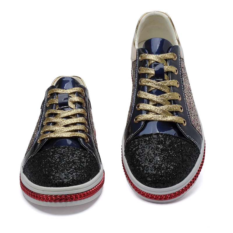 X брендовая модная обувь с золотистыми блестками женская повседневная для бара