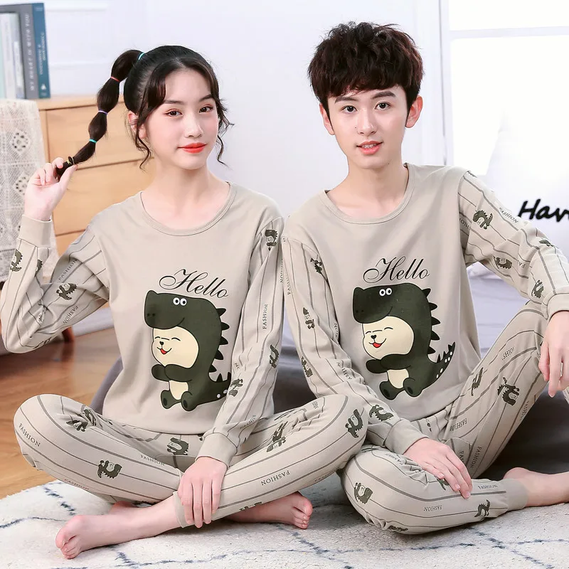 

Teens Dinosaur Pajamas for 8 10 12 16 18Years Children Sleepwear Cotton Night Suit Baby Homewear Pyjamas Kids Pijamas Animals