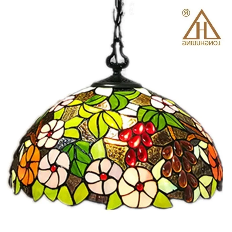 Тиффани лампа Стрекоза Стекло тенты подвесной светильник в богемном стиле один