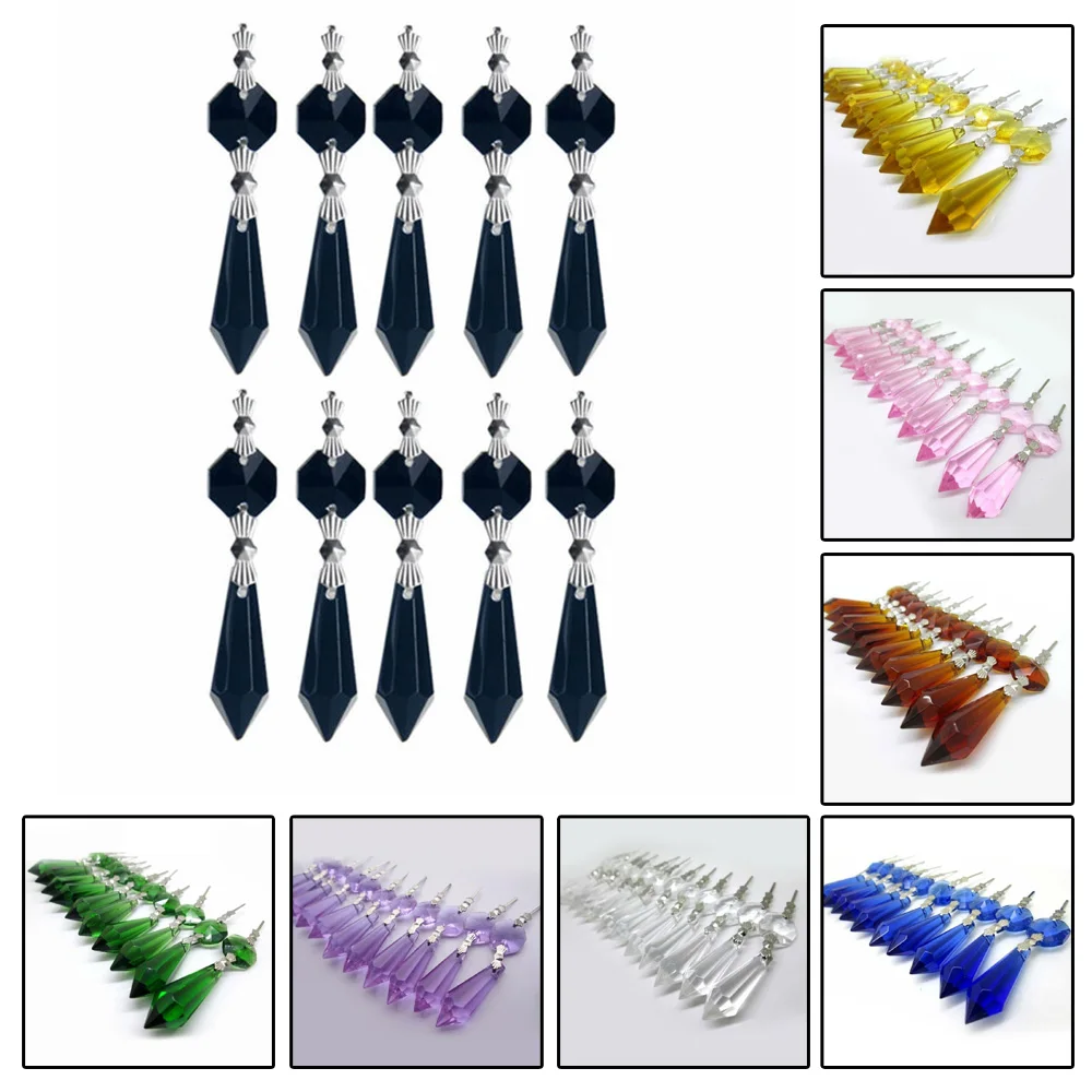 10 шт. креативная Хрустальная подвесная декоративная лампа Потолочная занавеска