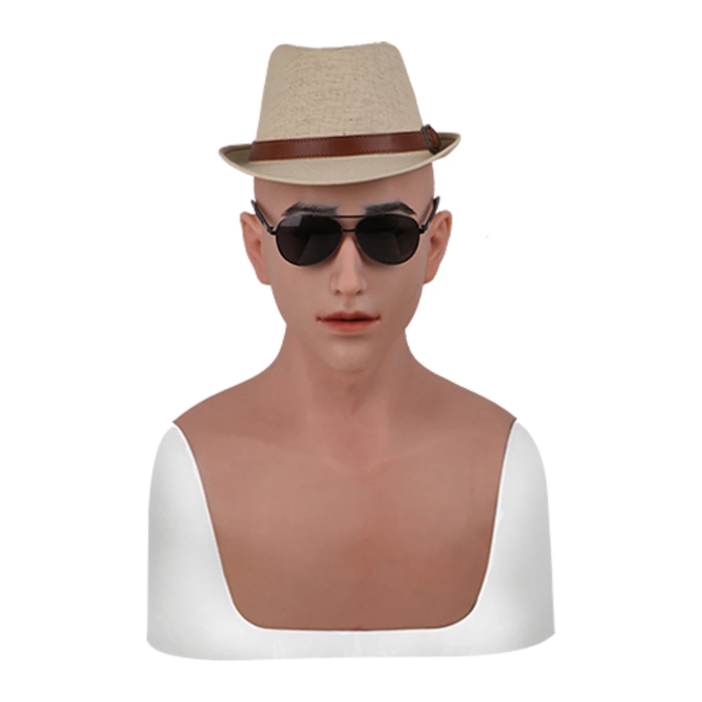 

EYUNG Allen Face Mask Realistic Soft Silicone Male Mask for Masquerade Halloween Mask For Crossdresser Drag Queen Transgender
