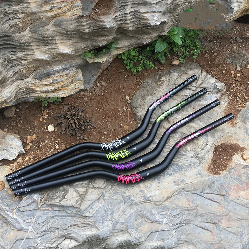 

XC Bicycle Handlebar Mtb 7 Degree 55mm Rise DH Carbon Road Handlebar 750mm Cycling Accessories Parts Sports Entertainment