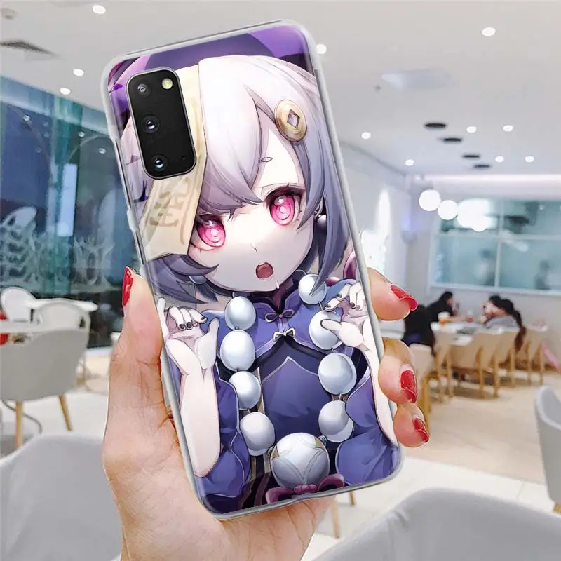 

Genshin Impact Ganyu Qiqi Phone Case 6.5" for Samsung Galaxy S20 FE S10 Plus S21 Ultra S10e S8 S9 Hard PC Cover Bumper Funda
