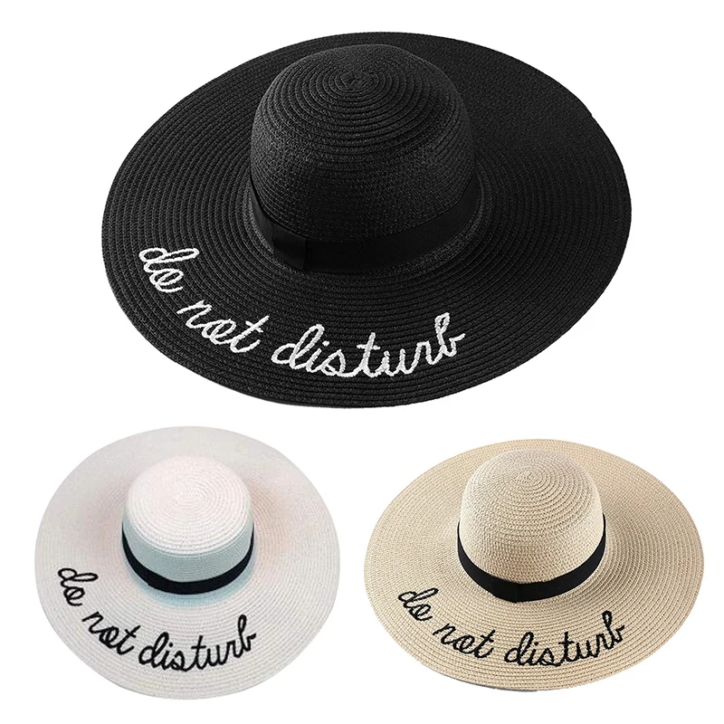 Летняя женская шляпа с широкими полями не беспокоить от солнца соломенная Кепка