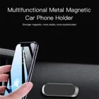 Автомобильное крепление для настенного магнитного автомобильного держателя телефона приборной панели, мини-полоска в форме подставки для iPhone, Samsung, Xiaomi, металлический магнит, GPS