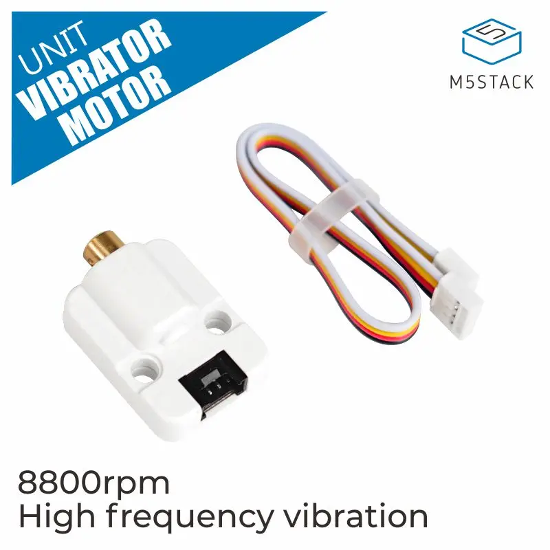 

M5Stack Official Mini Vibration Motor Unit 8800 RPM High frequency Vibration Message Functions Single-Direction Rotation