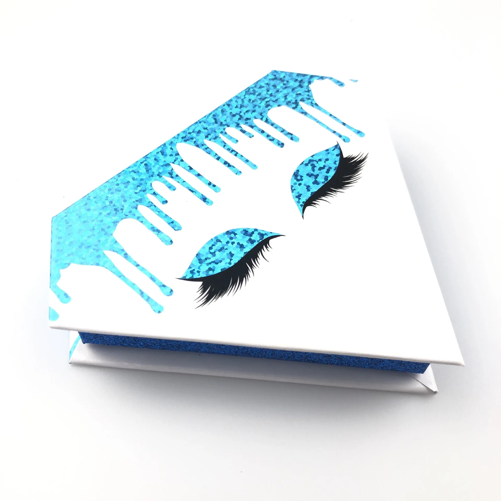 

Mink Eyelash Vendor Magnetic Eyelash Packaging Free Custom Logo Empty Eyelash 3D 25mm Mink Lashes Paper Diamond Lashes Box
