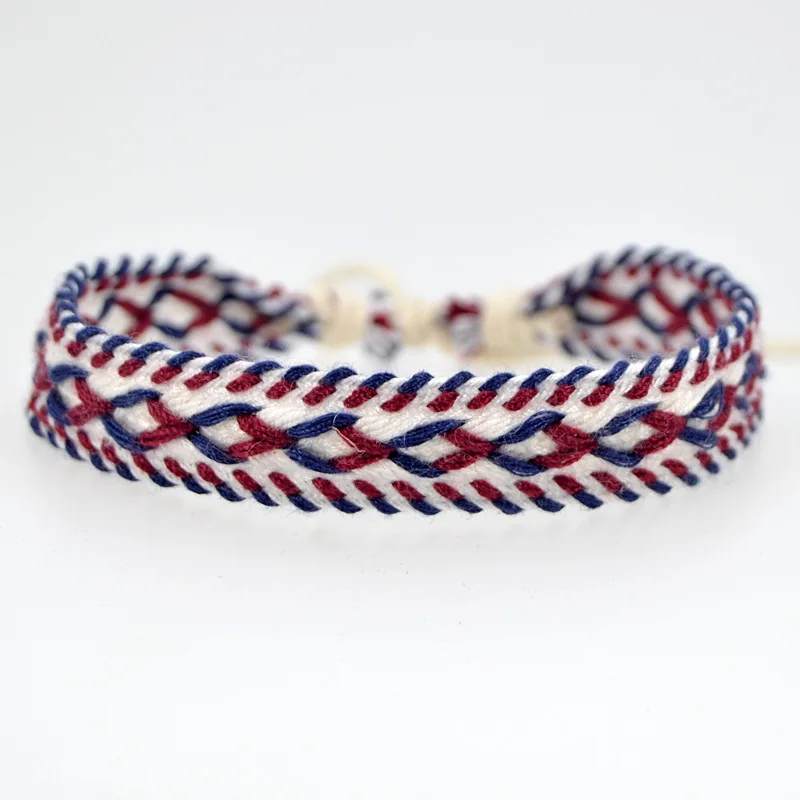 2021 New Natural Cotton Hand Knitted Rope Bracelet Simple Wide Blessing Lucky For Women Men Jewelry Accessories | Украшения и
