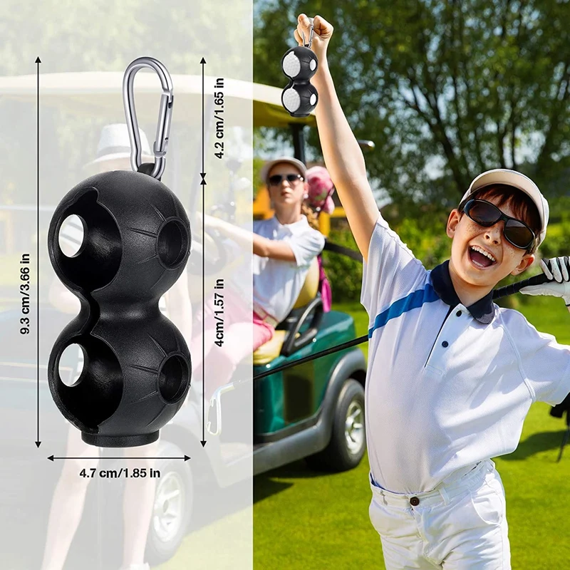

2Pcs Portable Golf Ball Holder Golf Ball Silicone Clip Golf Ball Storage Waist Holder Golf Training Sports Accessories