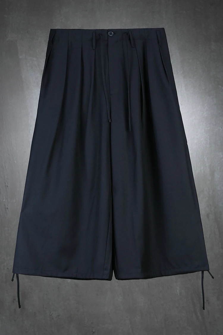 

Men's Korean version of alternative fashion loose lace can be bound feet fashion wide leg leg leg leg leg culottes nine-minute