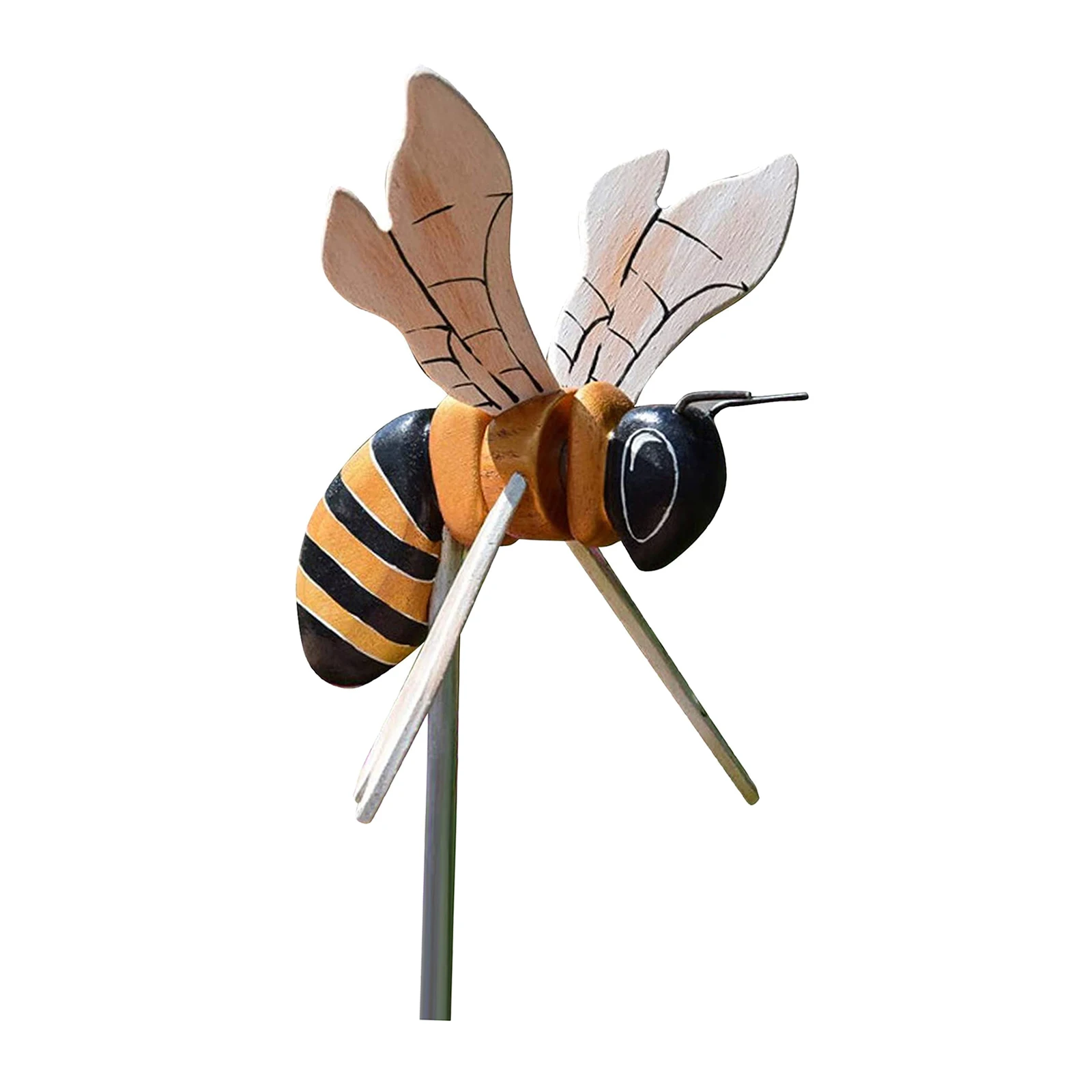 

Decorative Bumble Bee Wind Spinner Yard Garden Lawn Yard Ornament Windmill