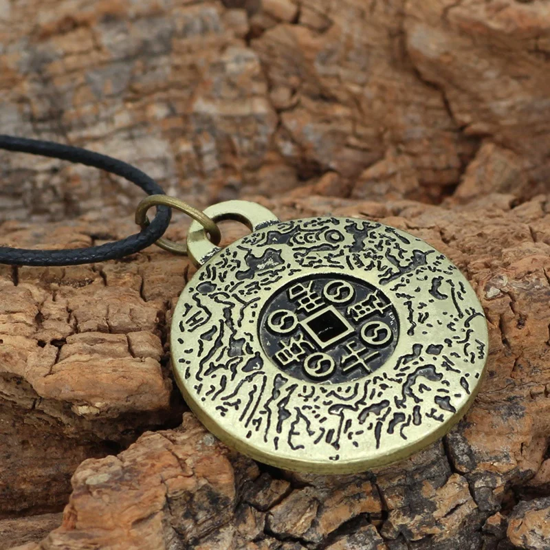 

Copper Amulet Necklace Success Wealth Success Birthday Gift Man Woman Lucky Pendant Necklace 1pc About 4 * 3.5cm