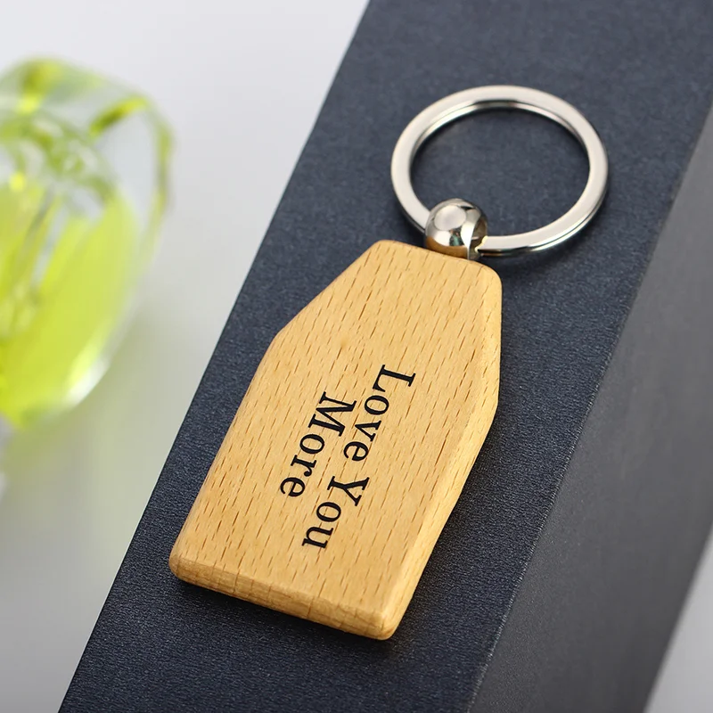 Деревянный брелок мама папа Love You More я никогда не буду любить тебя деревянный