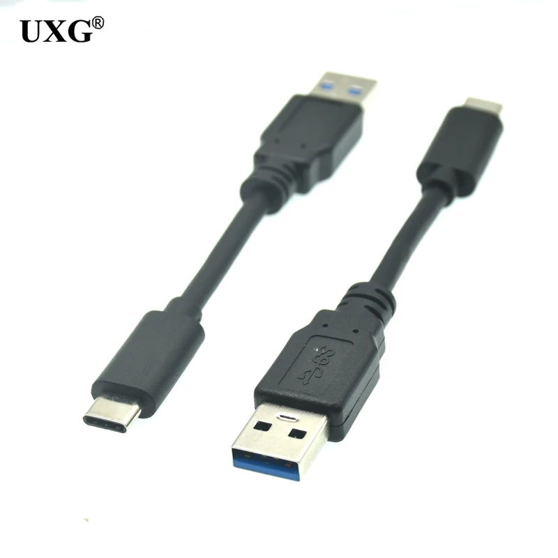 

10cm USB Type C Short Cable For Samsung Galaxy S9 Note 8 9 USB 3.0 Type-C USB C 2.4A Fast Charging Data Cable Huawei P10 P40 Pro