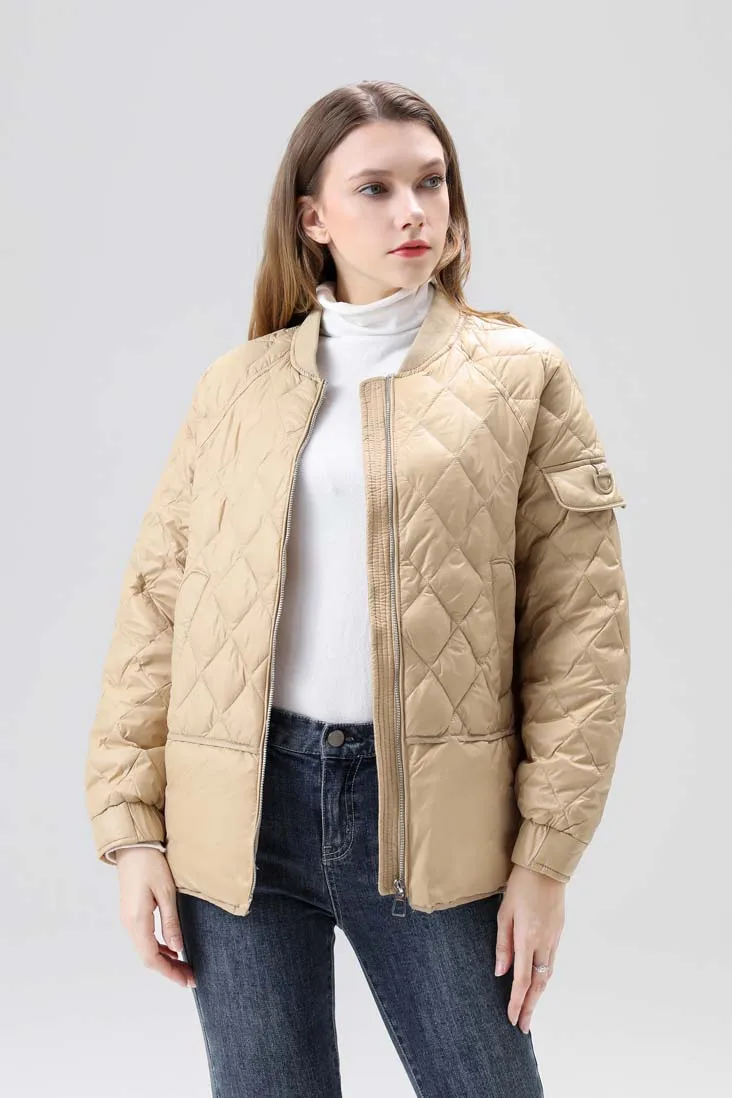 2021 New Winter Coat Women Ultra Light White Duck Down Parka Loose Puffer Jacket Female Casual Outwear enlarge