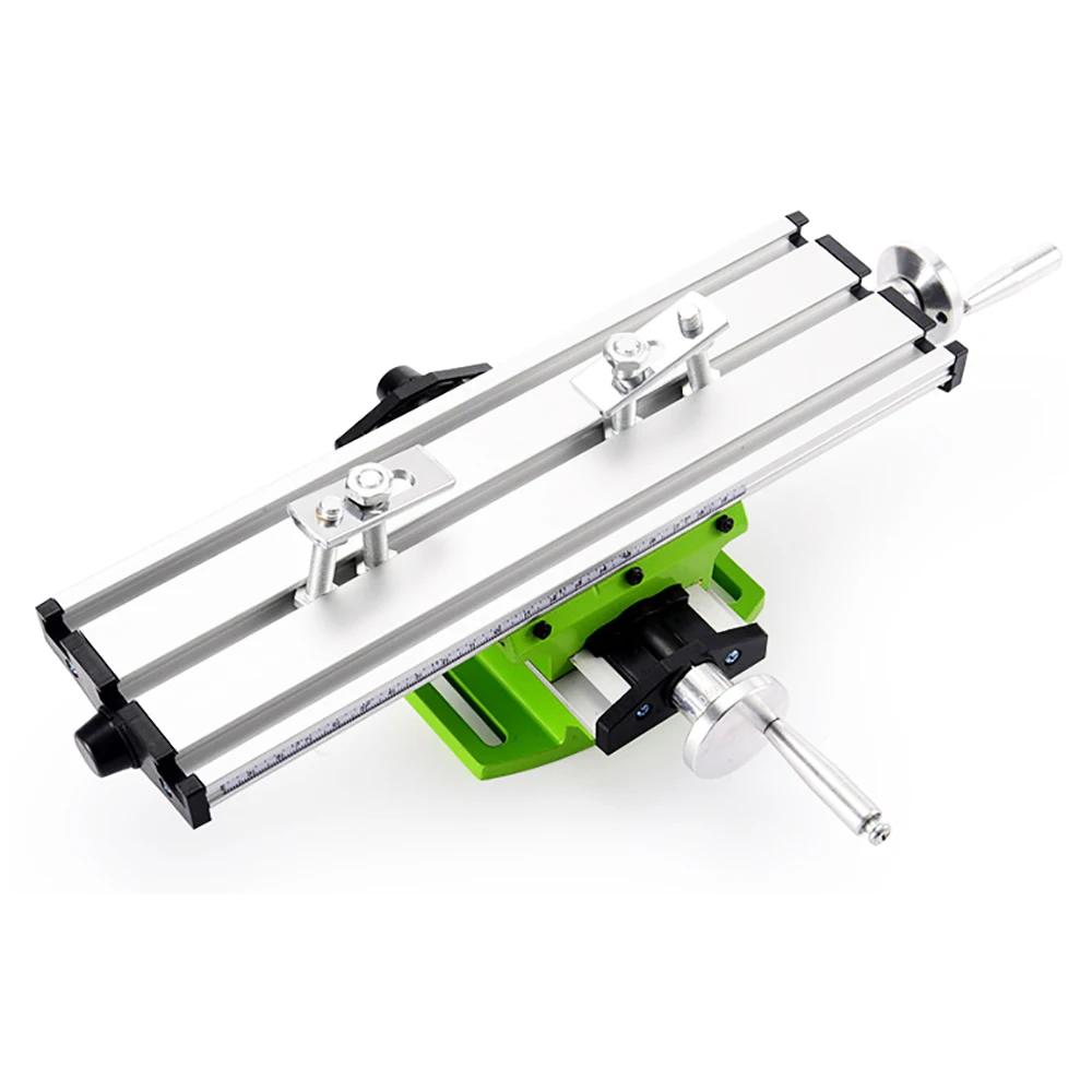

Mini Compound Bench Working Cross Slide Table Worktable For Milling Drilling Bench Multifunction X-Y Axis Adjustable 310x90MM