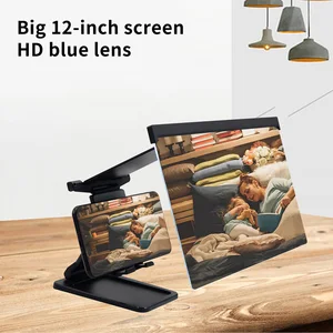 12 inch mobile phone screen amplifier desktop holder for iphone for samsung smartphone screen magnifier hd movie eyes protection free global shipping