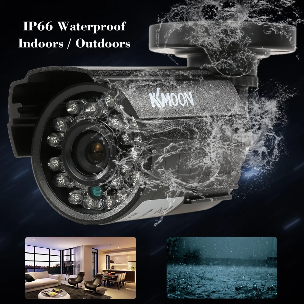 KKmoon 1200TVL CCTV цилиндрическая камера с 24 ИК лампами ночного видения 1/3 CMOS IR CUT