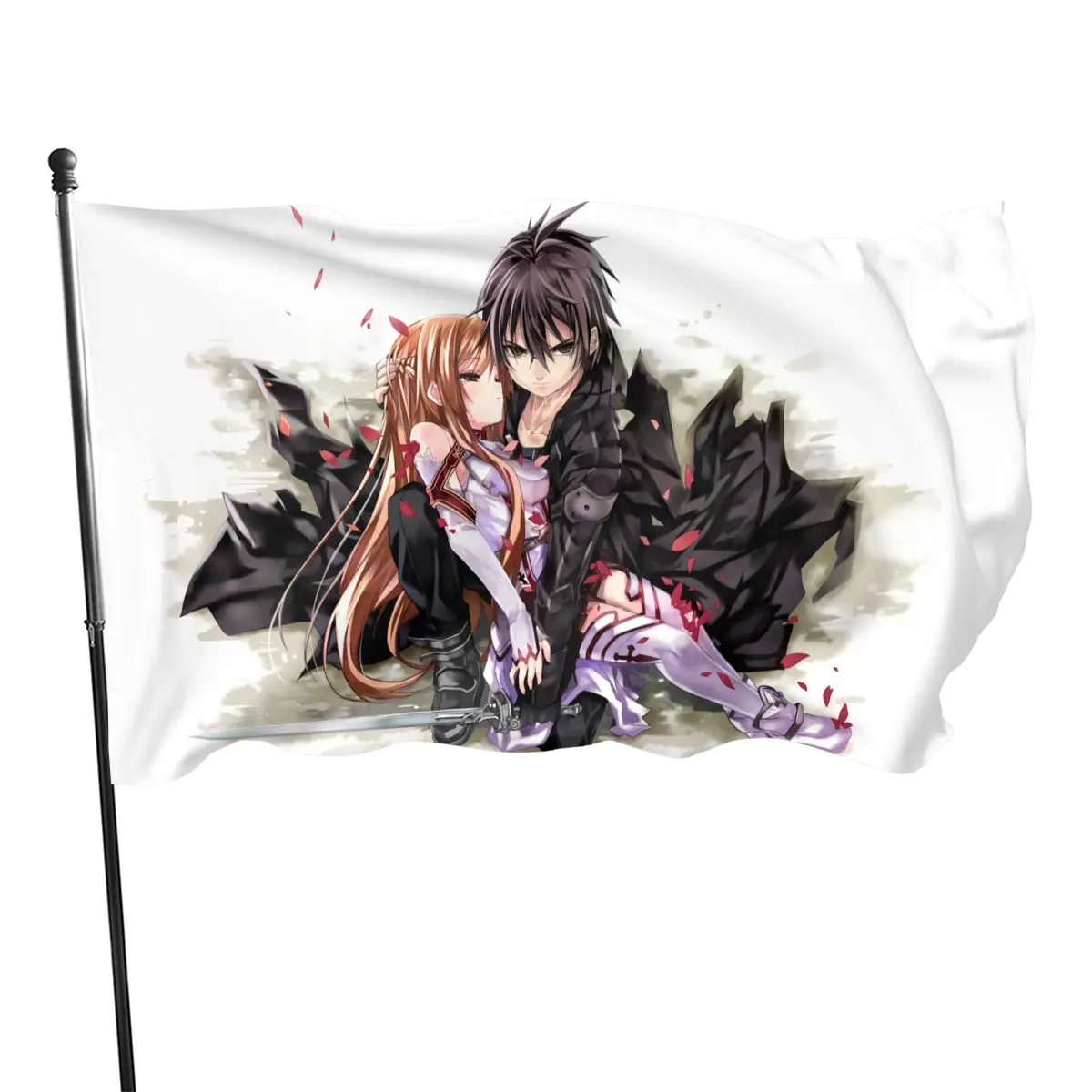 

90cmX150cm Anime Sword Art Online Pattern home decoration flag