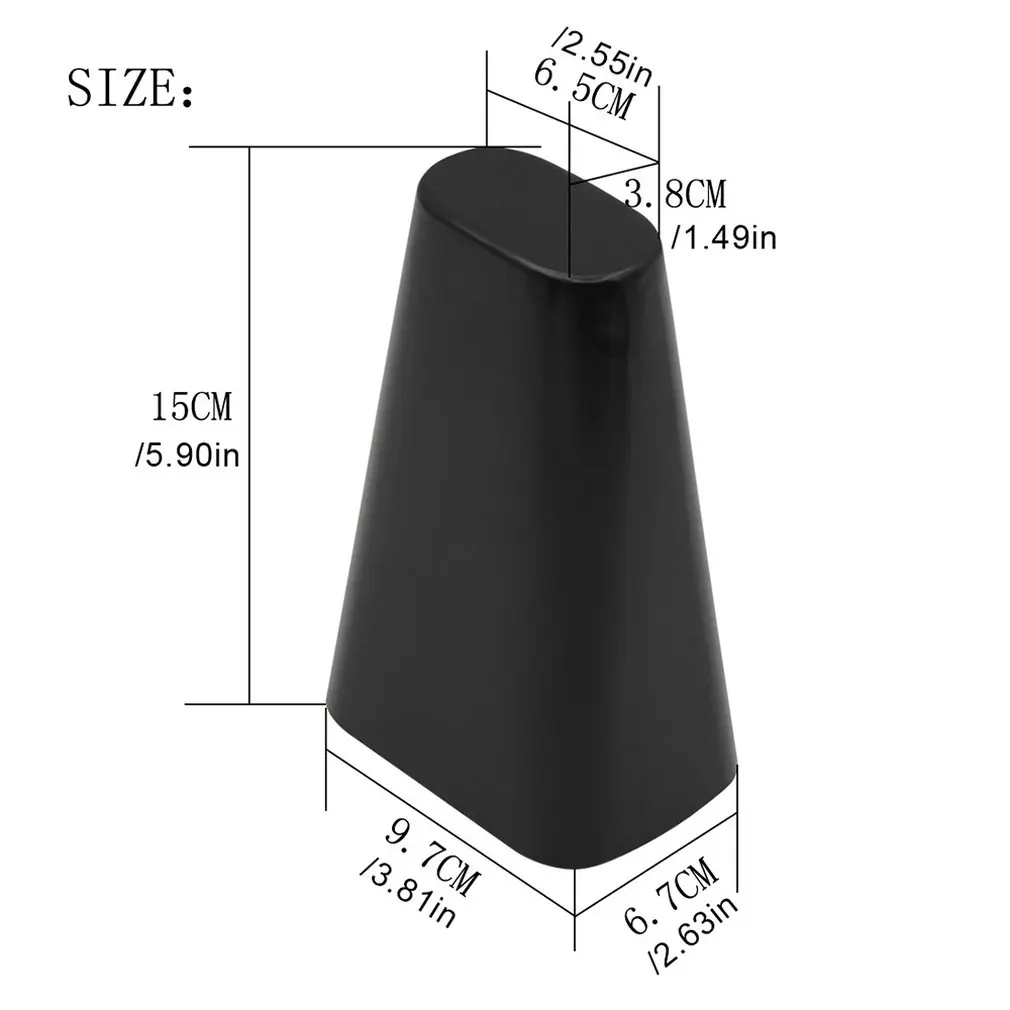 Cb68 Cow Bell 6 дюймов непористый Orff ударный черный металлический колокол для коров