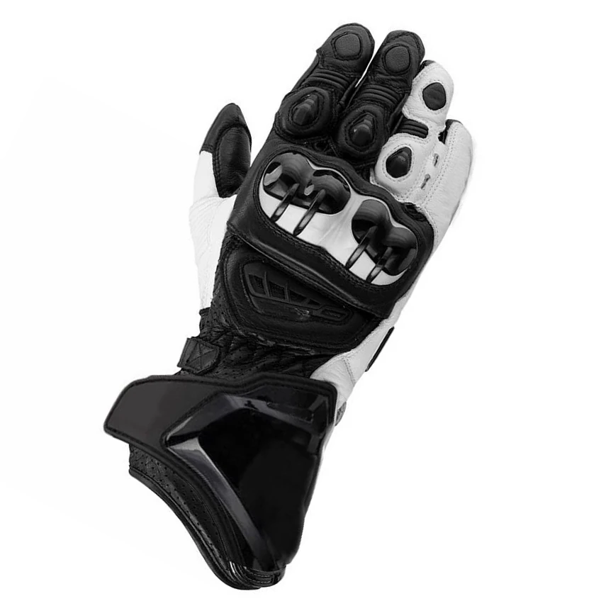 

New 8 Colors 100% Genuine Leather GP PRO Motorcycle Long Gloves Racing Driving Motorbike Original Cowhide Motocross Gloves