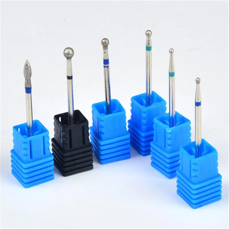 Алмазная фреза для ногтей 6 размеров шаровая кутикулы электрические насадки