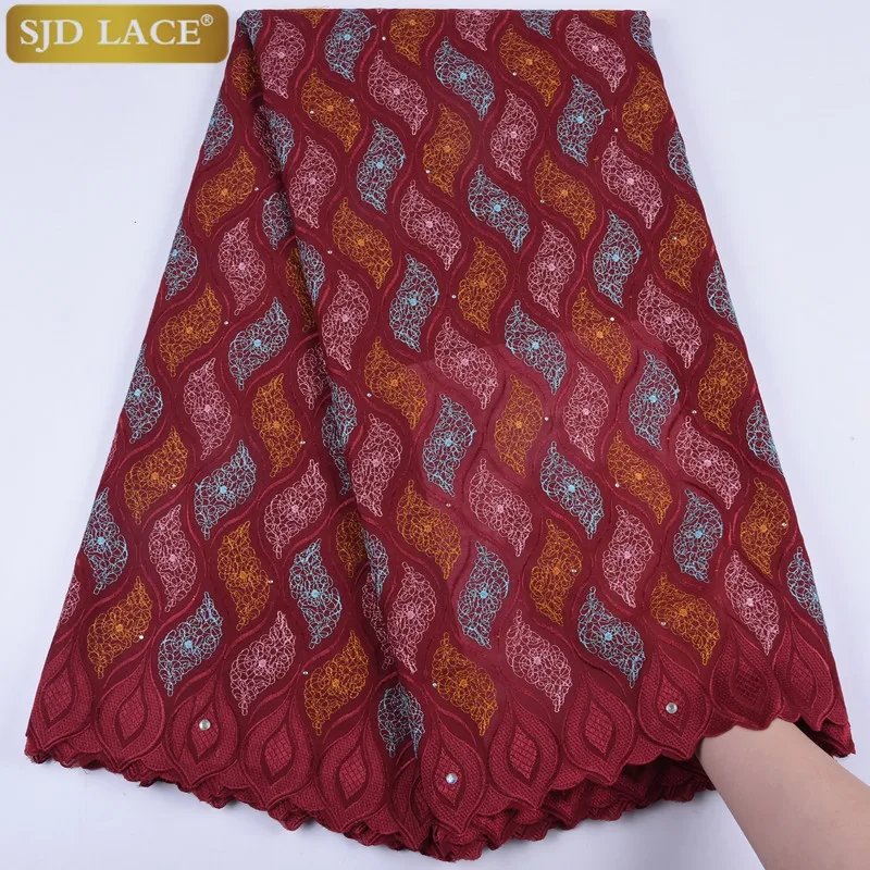Африканская Кружевная Ткань 5 ярдов высококачественное кружево швейцарская
