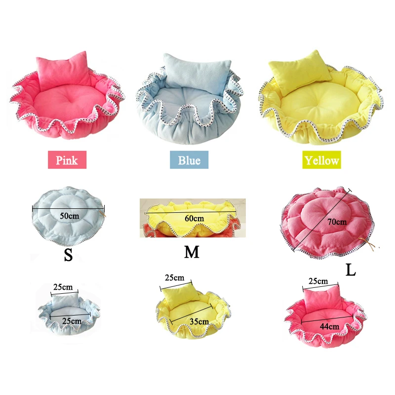 

Pet Products Cotton Pet Dog Bed for Small Dogs Blanket Animals Cats Beds Dog House Cushion Round Pumpkin Bed Dog Mat Kennel