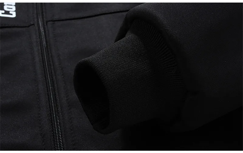 New Winter Men's Sets Plus Velvet Men Sport Suits Sportswear Set Fitness Warm Tracksuit Zip Pocket Male's Casual Clothing