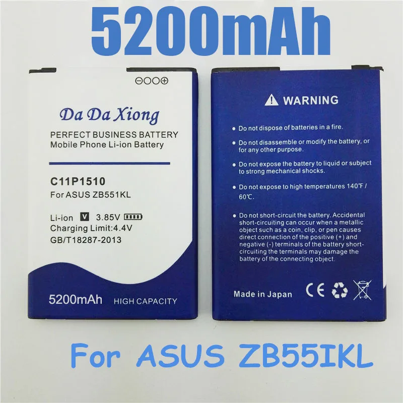 5200 мАч B11P1510 / C11P1510 сменный литий-ионный аккумулятор для ASUS ZenFone Go TV ZB551KL X013DB |