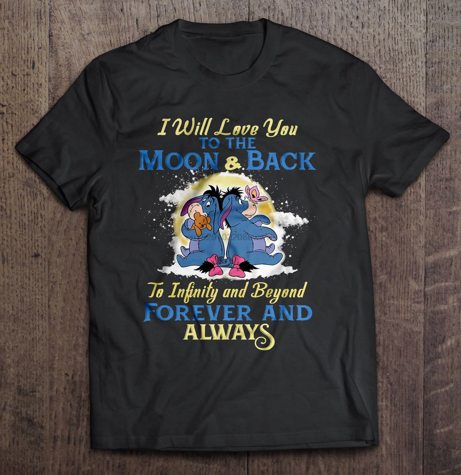 Мужская футболка I Will Love You To The Moon &amp Back Infinity и Beyond Forever And Always-женская Eeyore | одежда