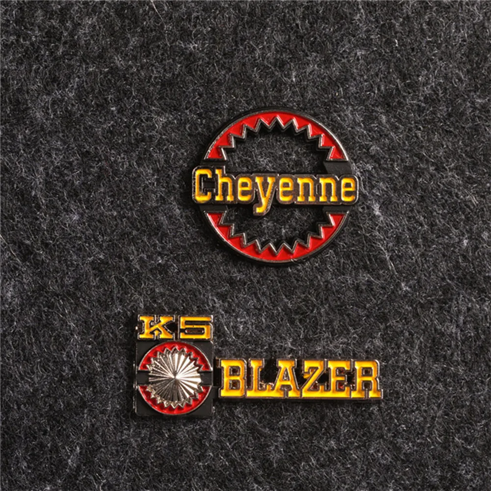 Cheyenne & K5 Блейзер 3D металлический значок наклейка наклейки для 1/10 TRAXXAS TRX4 корпус