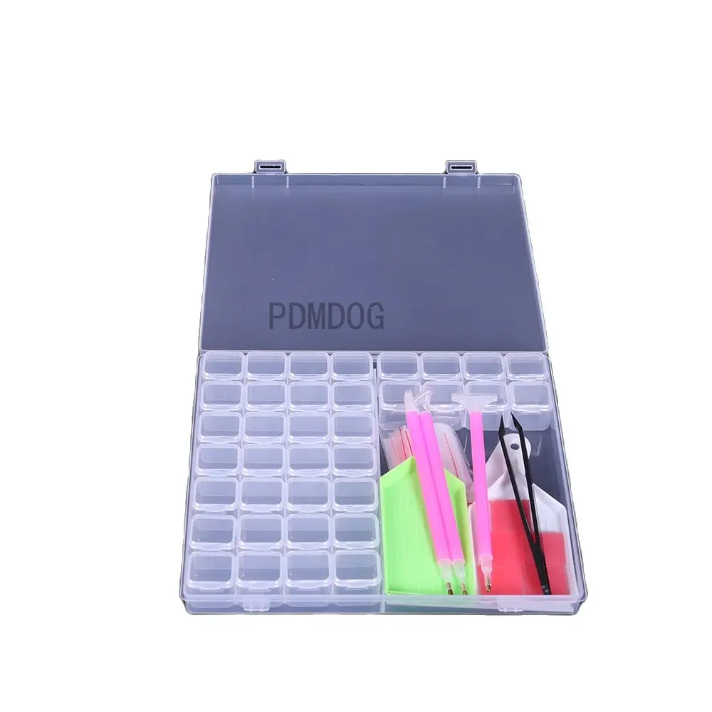 

28/36/32pcs Diamond Painting Tools Accessories Beads Container Rhinestone Diamond Embroidery Stone Storage Convenience Box