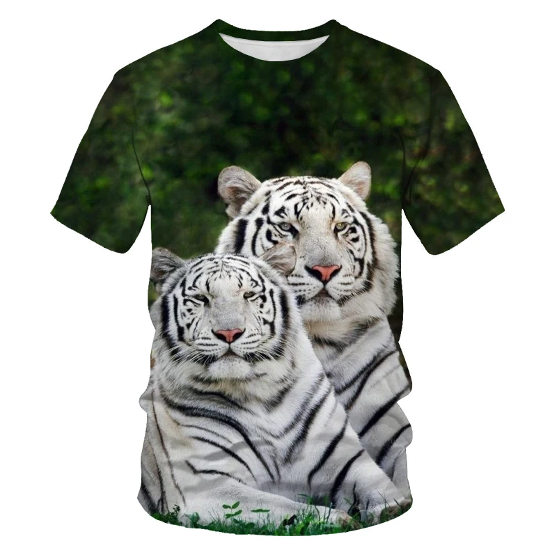 

Fashion New 3D Printing Tiger Summer Hot Sale Short-Sleeved Round Neck Men And Women Same Sports T-shirt Fashion Casual T-shirt