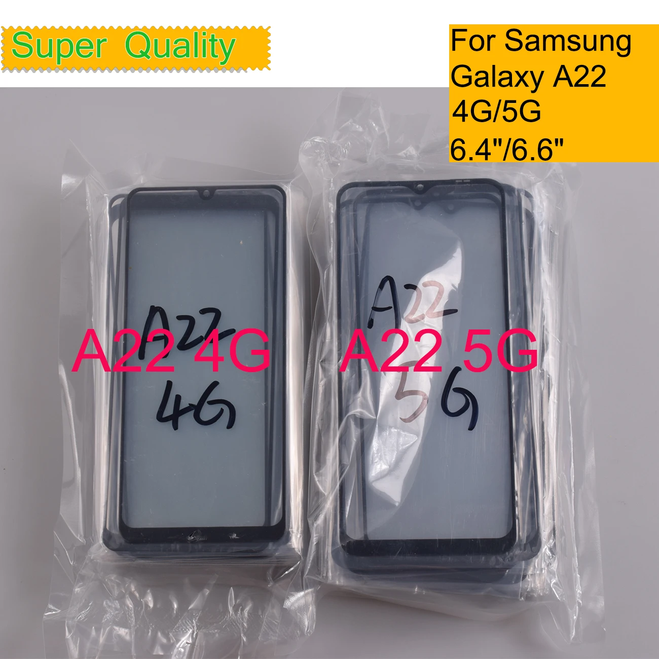 10 шт./лот для Samsung Galaxy A22 4G A225 сенсорный экран передняя внешняя стеклянная панель