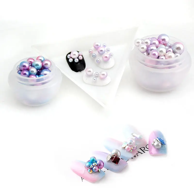 Новинка непористые Круглые разноцветные бусины из АБС пластика размер