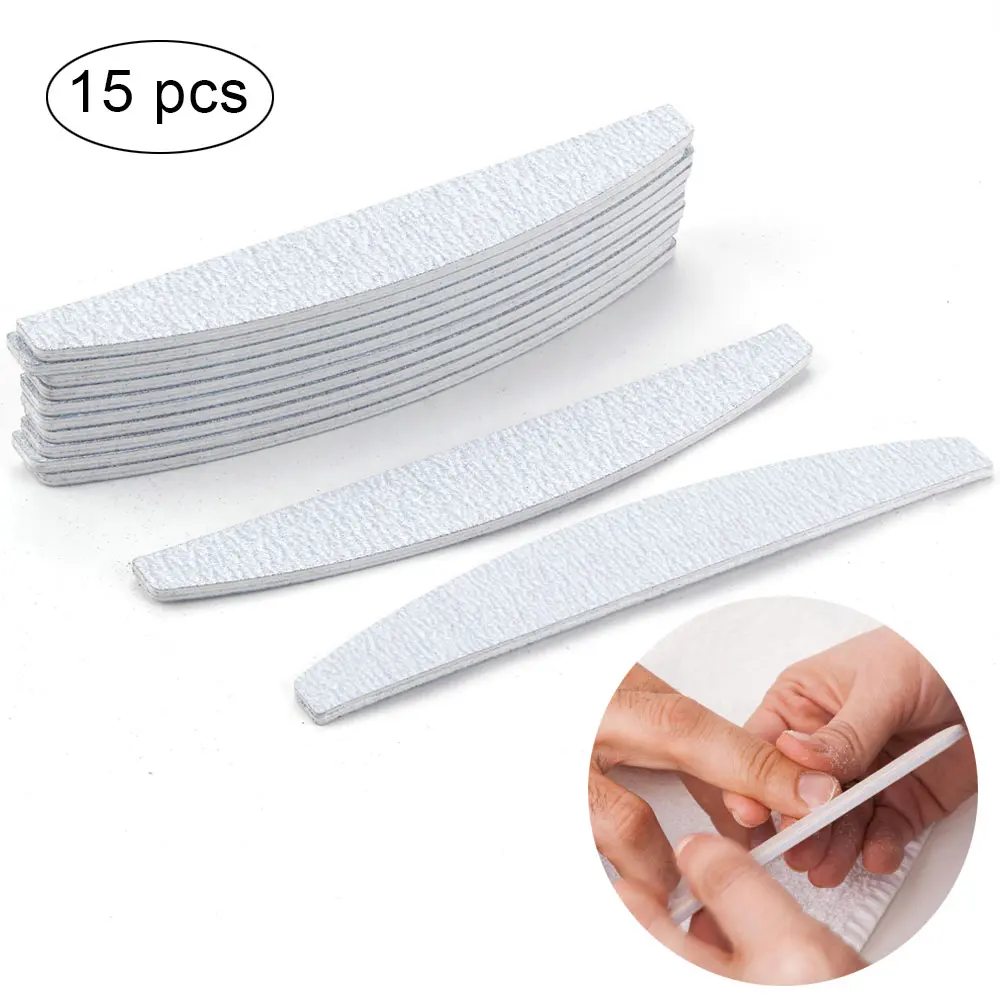 Пилка для ногтей двухсторонняя шлифовальная 100/180 5/10/15 шт.|Пилки и буферы| |