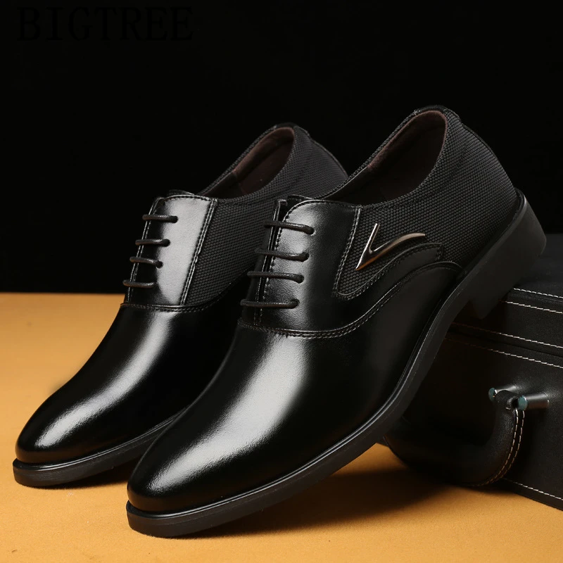 Туфли мужские деловые итальянские брендовые классические кожаные вечерние для