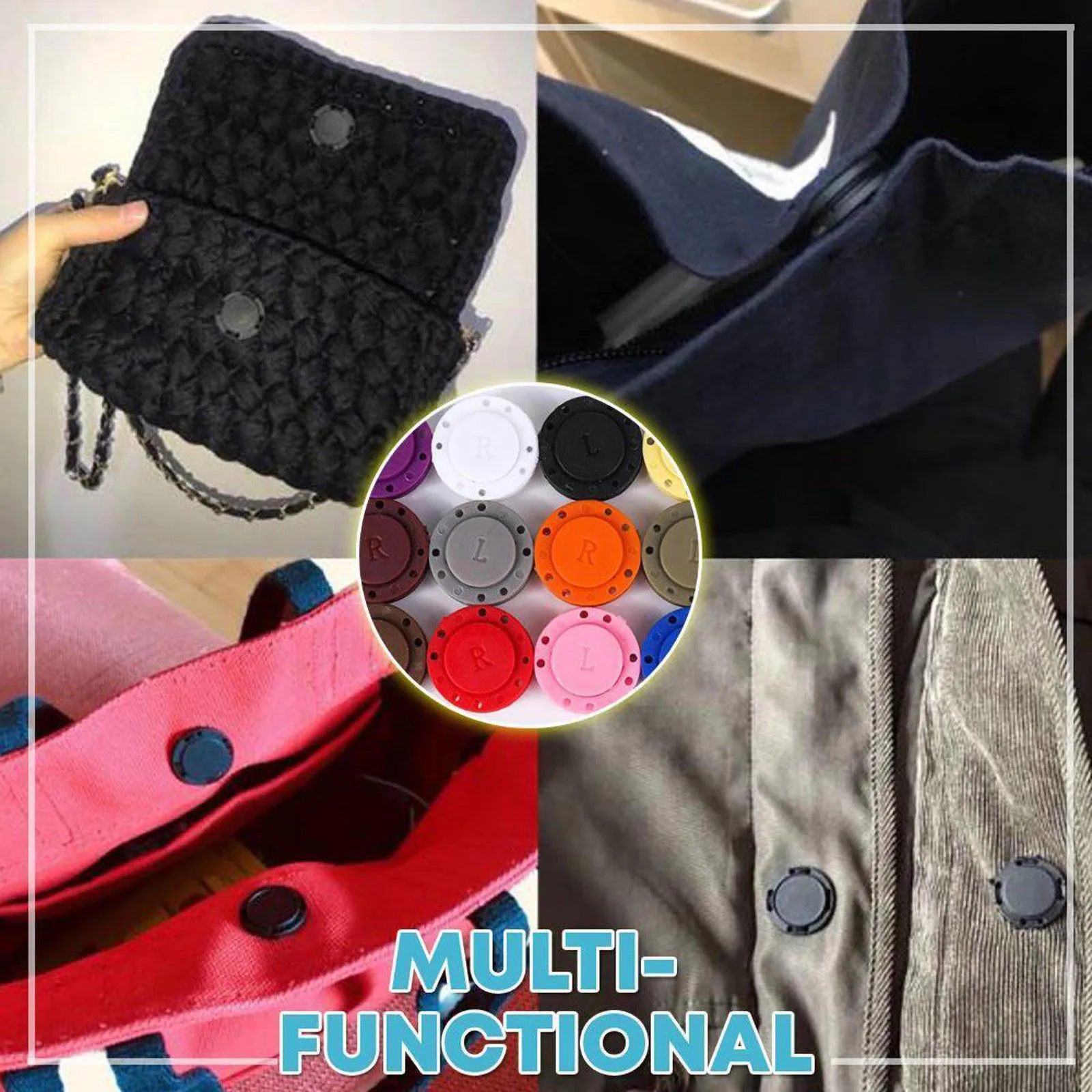 5 пар невидимых магнитных пуговиц для одежды творческие вспомогательные