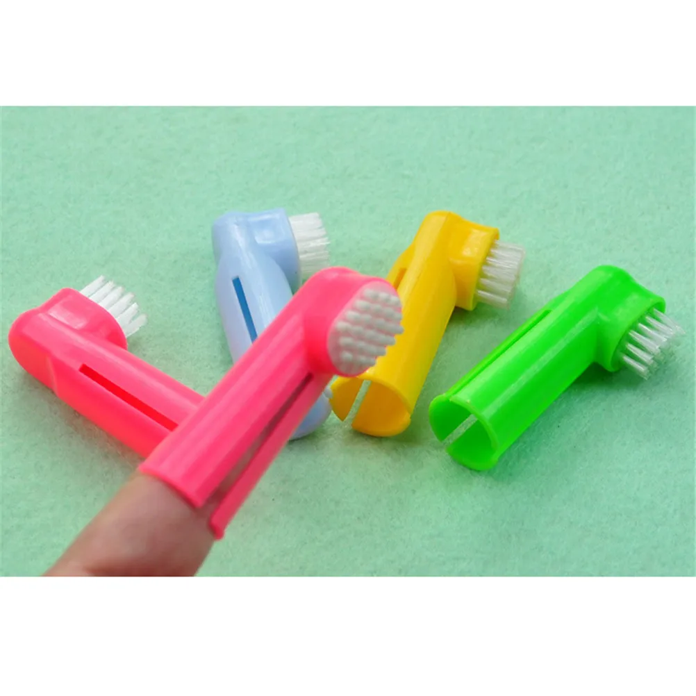 

Super Soft Pet Finger Toothbrush Dog Cat Brush Addition Bad Breath Tartar