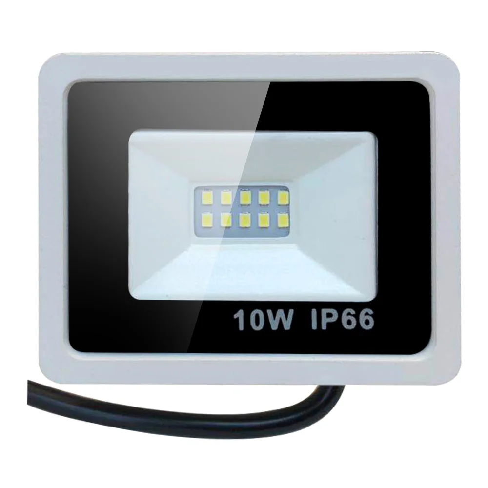 Светодиодный прожектор для улицы 220 В IP66 водонепроницаемый 10 Вт 50 100 200 300 500 600