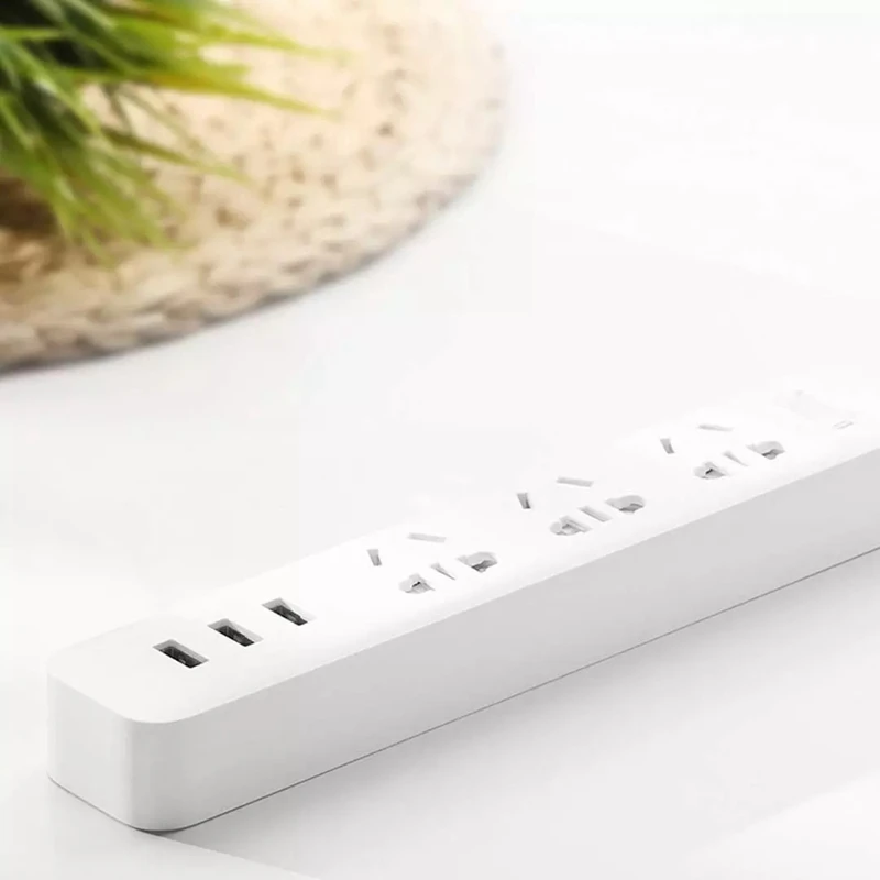 Xiaomi штепсельная плата 3USB 2A быстрая зарядка штекер ряд многофункциональная