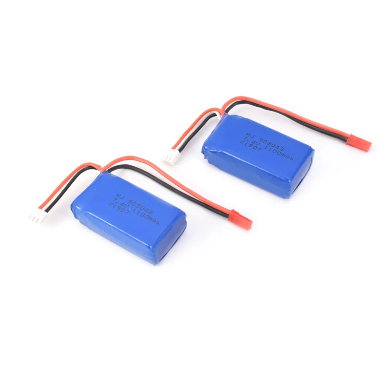 2 шт. 7 4 V 1100/1500/2000mAh литий-полимерный Батарея JST/EL/контрольные выводы вилки типа
